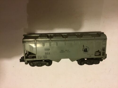 American Flyer 924 C R P Jersey Central 2 Bay Covered Hopper With All Steps