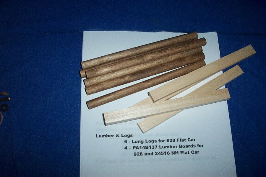 American Flyer Parts -  Lumber & Logs for Flat Cars - 10 pcs