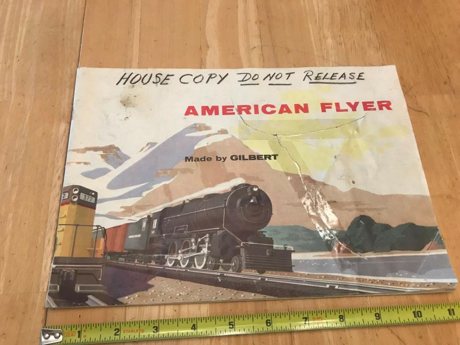 American Flyer Train 1955 - 44 Page Dealer Catalog w/ Erector Chemistry Sets