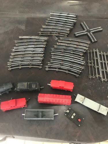 Vintage S Scale AC Gilbert American Flyer Set Train Cars Track Extras HUGE LOT!