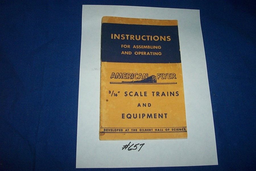 American Flyer Parts - Instruction Book - 1949 - 65 pages