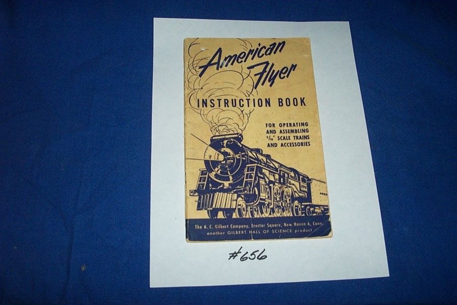American Flyer Parts - Instruction Book - 1952 - 64 pages