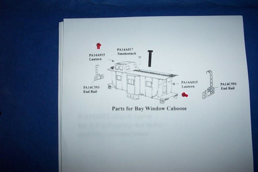 American Flyer Parts - Bay Window Caboose Parts 3 pcs. #209