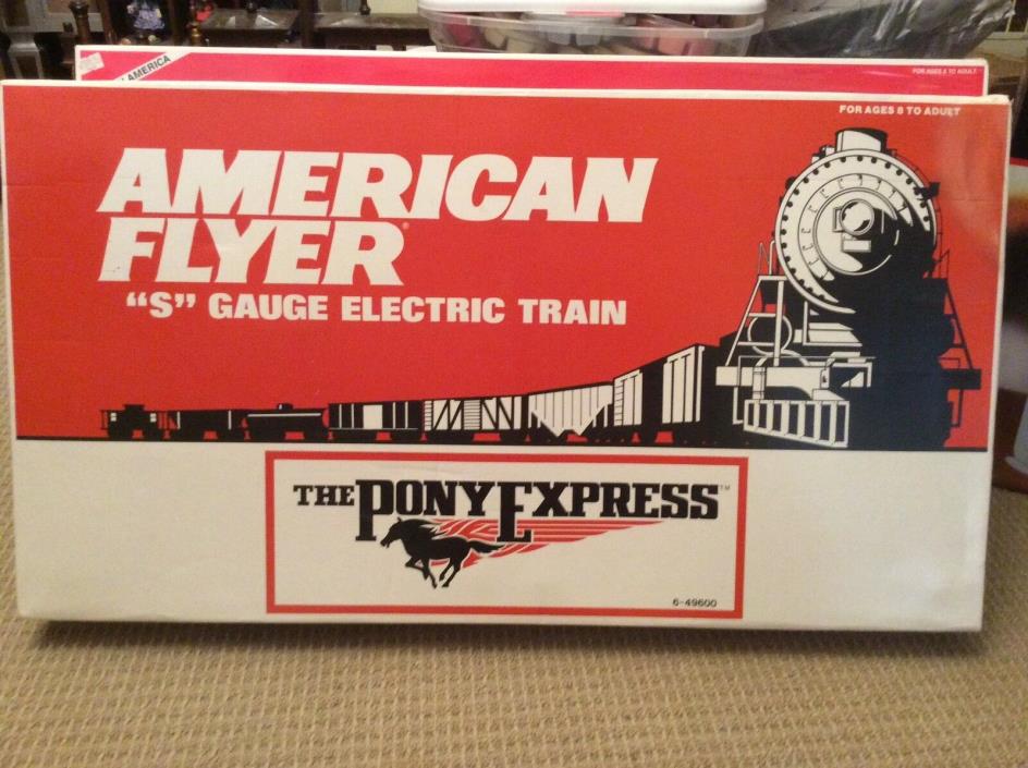 Vintage 1990 Lionel American Flyer “The Pony Express” Train Set 49600