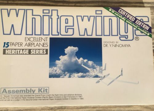 NEW White Wings 15 Paper Airplanes Heritage Series Ninomiya Certified Edition
