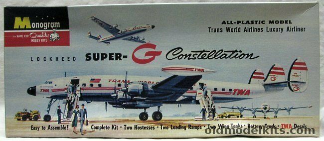 Monogram #PA19 Lockheed Super-G Constellation TWA  Airlines Model kit