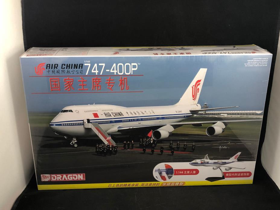Dragon Air China 747-400P Airliner 1:144 Scale Plastic Model Kit 14701 NIB