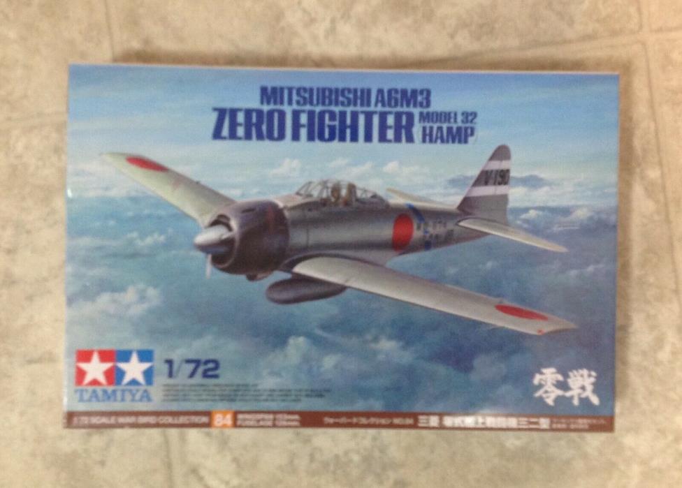 Tamiya 1/72 Mitsubishi A6M3 Zero Fighter Model 32 Hamp