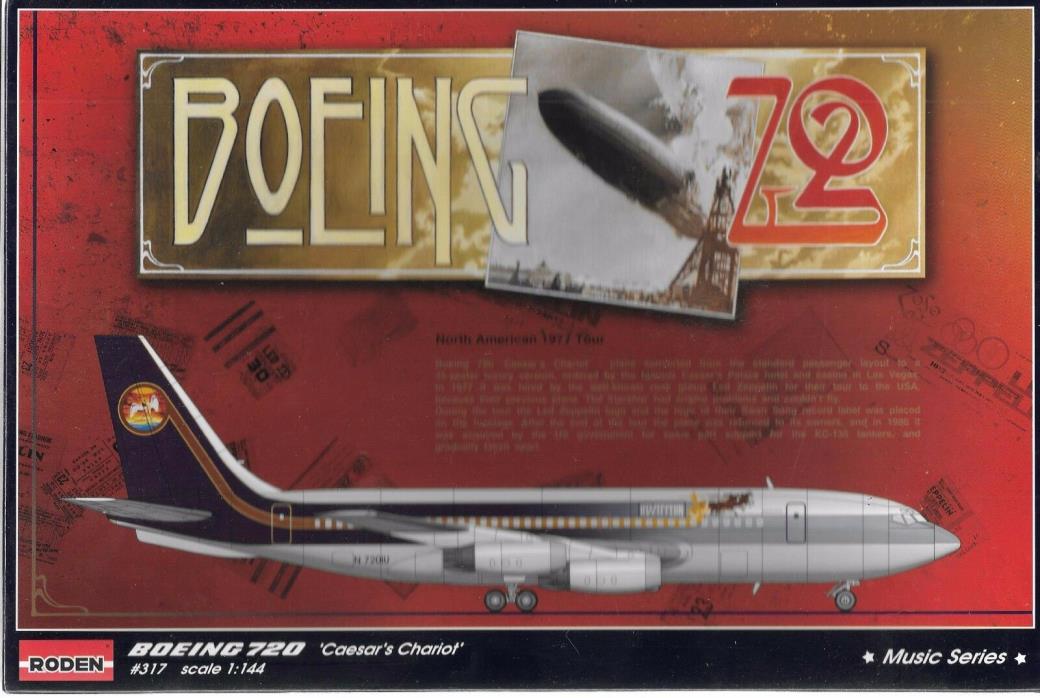 Roden Boeing 720 Led Zeppelin, 'Caesar's Chariot' in 1/144 317 ST CA