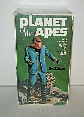 Vtg Original 1973 Addar Planet of the Apes Dr. Zaius Model Kit 102 SEALED NOS (C
