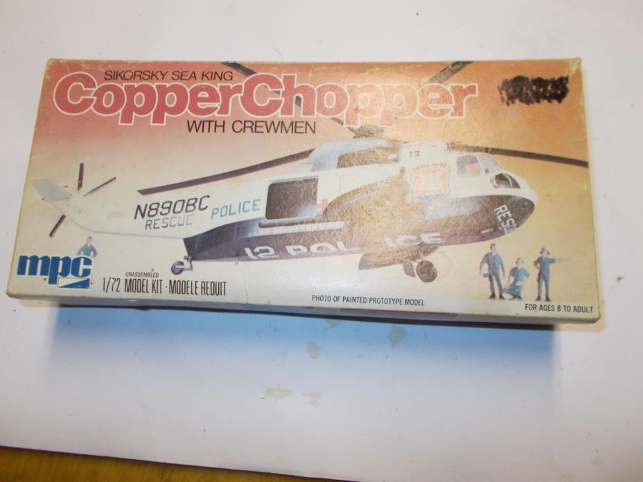 Vintage Sikorsky Copper Chopper MPC Helicopter Model New Opened Box