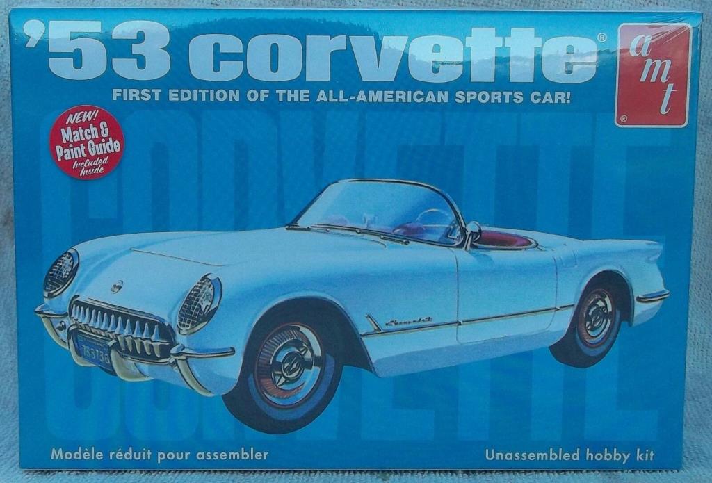 1953 Chevrolet Corvette Roadster 1/25 Scale Plastic Model Kit