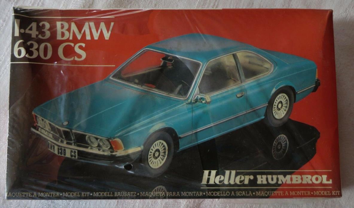 Heller Humbrol BMW 630 CS New SEALED Model Kit #8016 1:43 R300