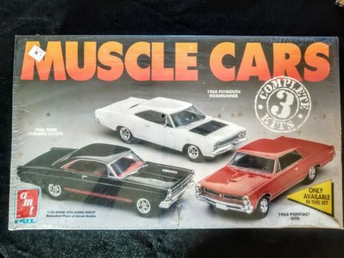 muscle cars. 3 complete kits.'65 GTO,'68 Roadrunner, '66 Fairlane