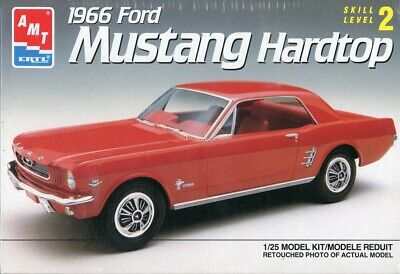 AMT ERTL 1:25 1966 Ford Mustang Hardtop Plastic Model Kit #6526