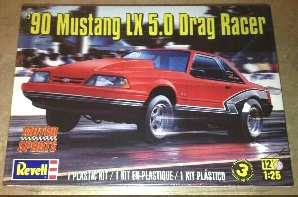 Revell Monogram 4195 1990 Mustang LX 5.0 Drag Racer model kit 1/25 IN STOCK!!