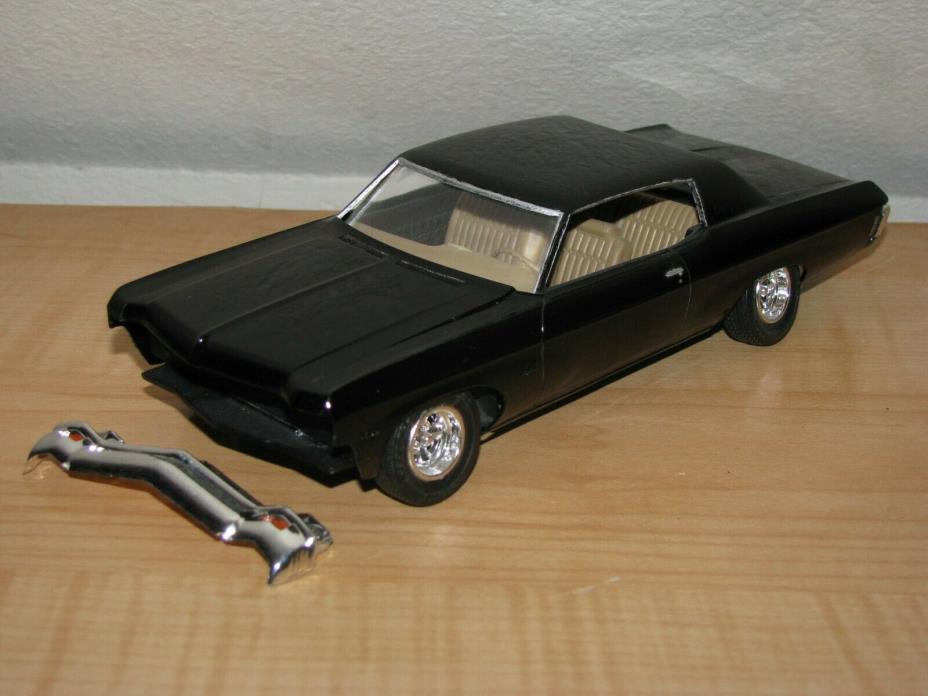 AMT Ertl 1970 Chevy Impala Coupe Model Car Built Black 1:25