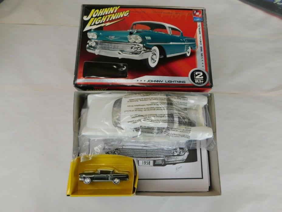 1958 CHEVY IMPALA JOHNNY LIGHTNING MODEL WITH DIE CAST CAR 1:25 OPEN BOX MOD-26