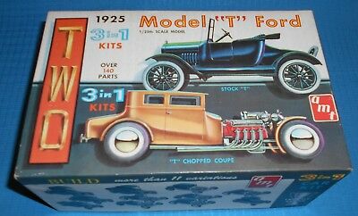 Old AMT 1925 Ford Model T Trophy Series Kit 1/25 Scale-#28  Model Car Swap Meet