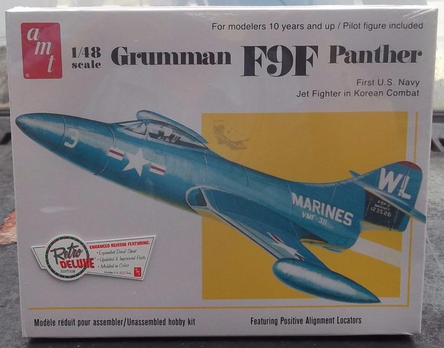 Grumman F9F US Navy Jet Fighter In Korean Combat 1/48 Scale Plastic Kit