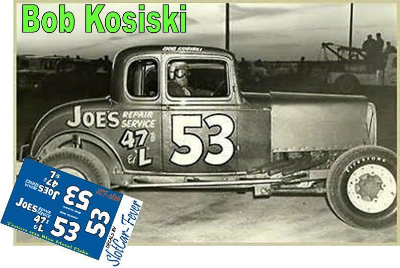 CD_2826 #53 Bob Kosiski  1932 Ford 5 Window Coupe  1:64 Scale DECALS