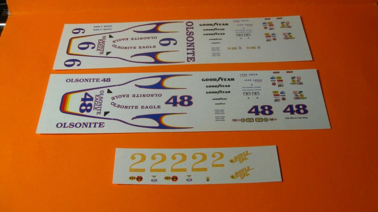 1/25 SCALE - 1974 AND 1972 OLSONITE EAGLE - 1939 MASERATI