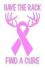 SAVE A RACK FIND A CURE 6 X 7 VINYL CAR TRUCK WINDOW DECAL STICKERS