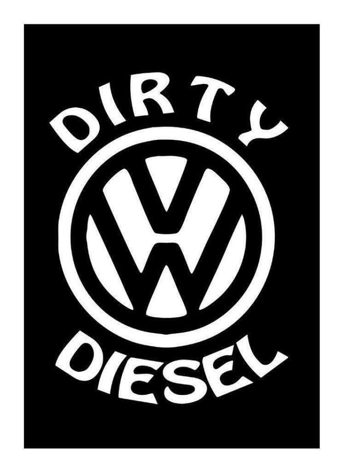 DIRTY DIESEL VOLKSWAGEN 5 X 7 VINYL CAR TRUCK WINDOW DECAL STICKERS