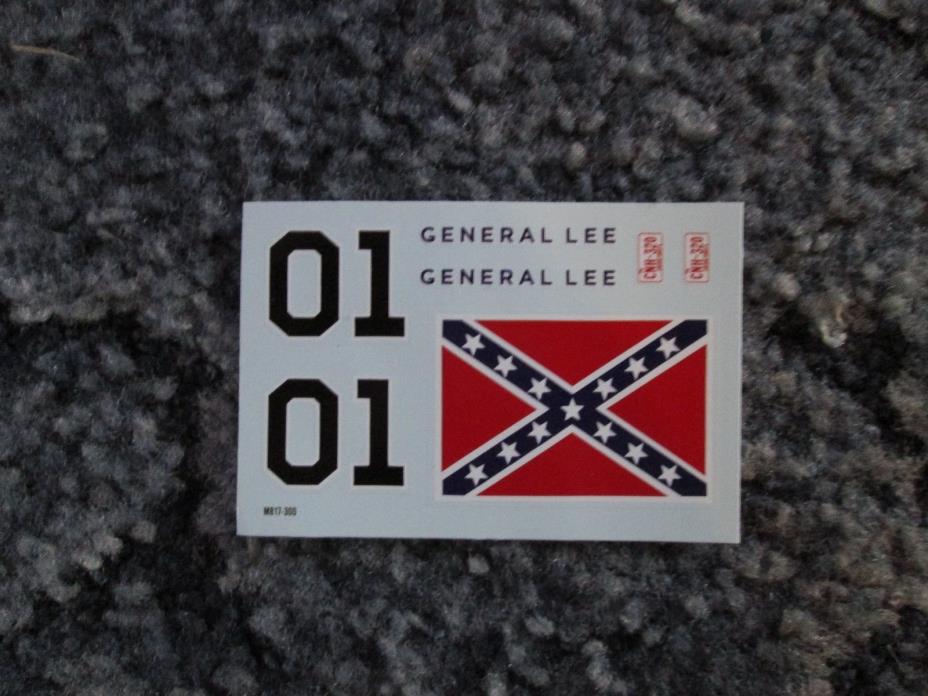 Decals Only from MPC General Lee Dodge Charger 1/25 scale  Kit # 817 Decals only