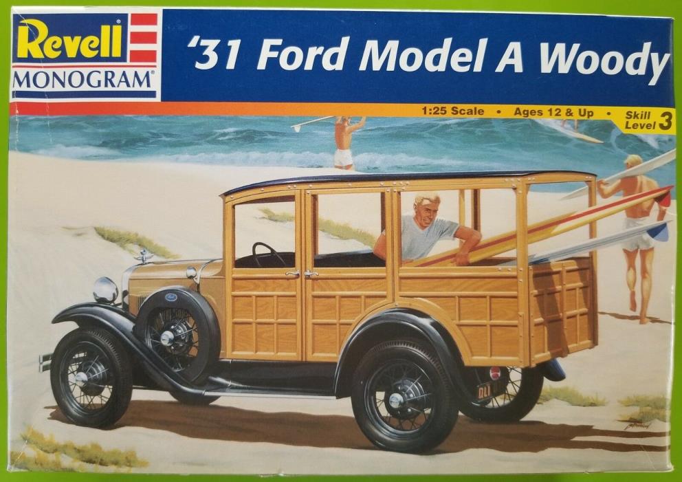 Revell-Monogram '31 Ford Model A Woody Plastic Model Kit 1/25 Scale #85-7637