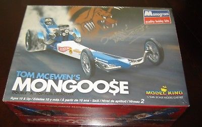 MONOGRAM TOM MCEWEN'S MONGOOSE TOP FUEL DRAGSTER MODEL KIT FACTORY SEALED 4210