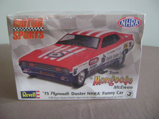 Revell 1975 Plymouth Duster Drag Funny Car Model 85-4289 Mongoose Skill Level 3