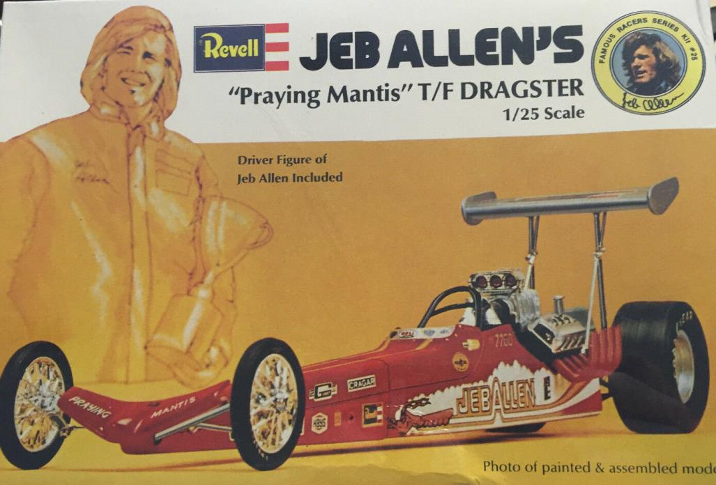 Jeb Allens T/F Dragster H-1446 Praying Mantis w/Figure Revell Model Car Kit 1/25