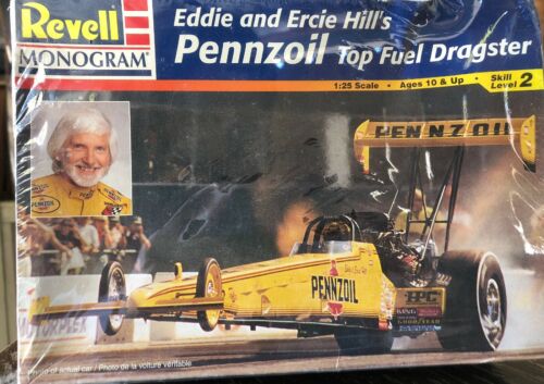 Revell Monogram Eddie and Ercie Hills Pennzoil Top Fuel Dragster Model 85-7650