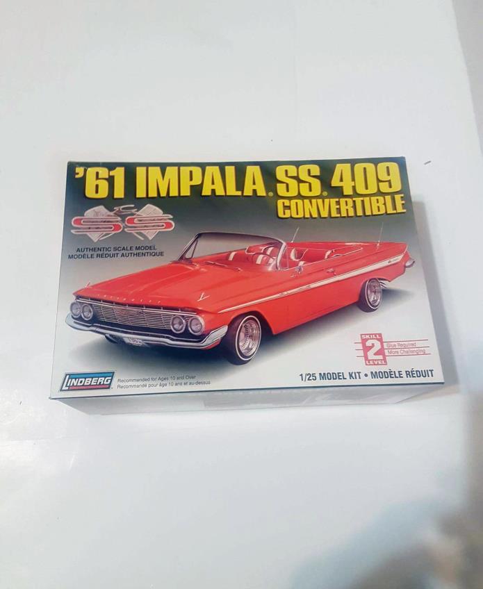 Lindberg '61 Impala SS 409 Convertible!!  Kit no. 72182  Rare!