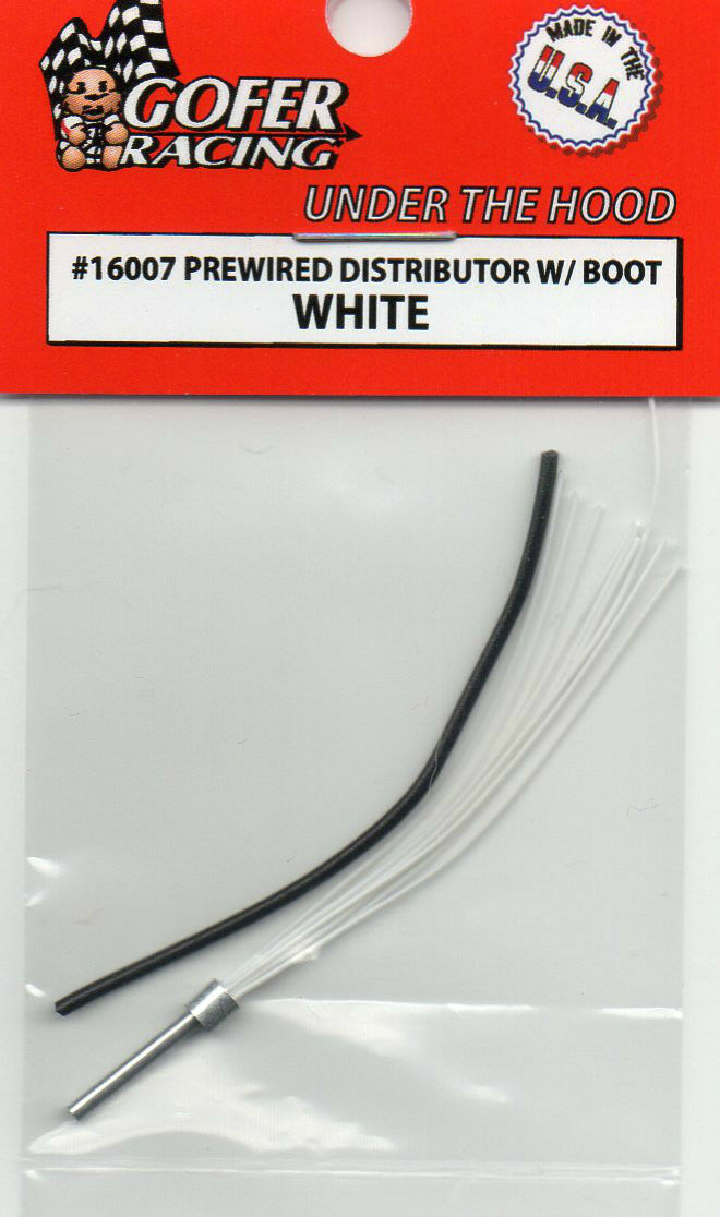 New Gofer Racing Prewired Distributor Kit White 1:24-1:25 16007
