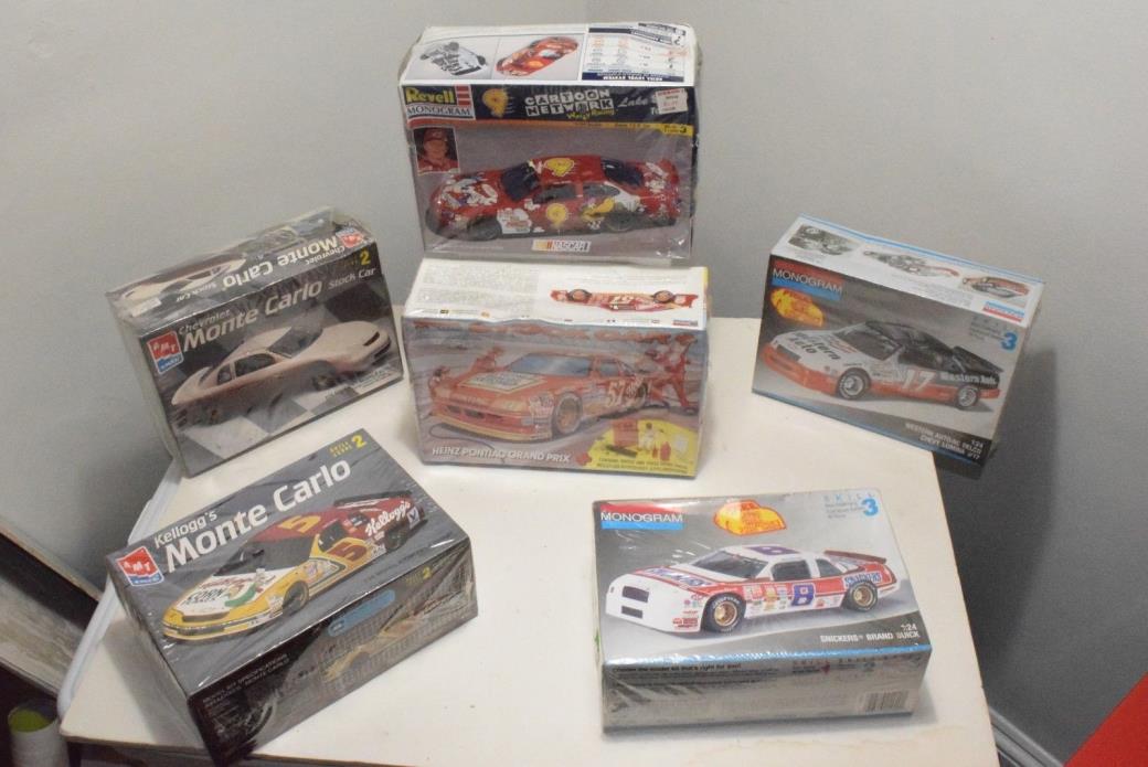 Lot of 6 Model Kits  NASCAR Muscle Car Monogram AMT Revell NEW SEALED