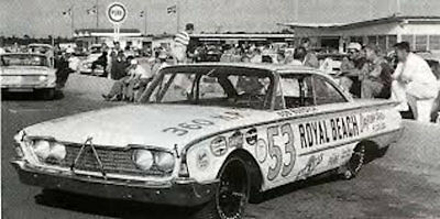 1960 Ford Bob Burdick's NASCAR 1/25th model car decal