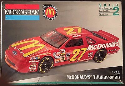 #27 Hut Stricklin McDonalds Thunderbird Plastic Model by Monogram