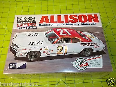 KIT NASCAR #21 PUROLATOR 1971 MERCURY CYCLONE STOCK CAR MODEL KIT DONNIE ALLISON
