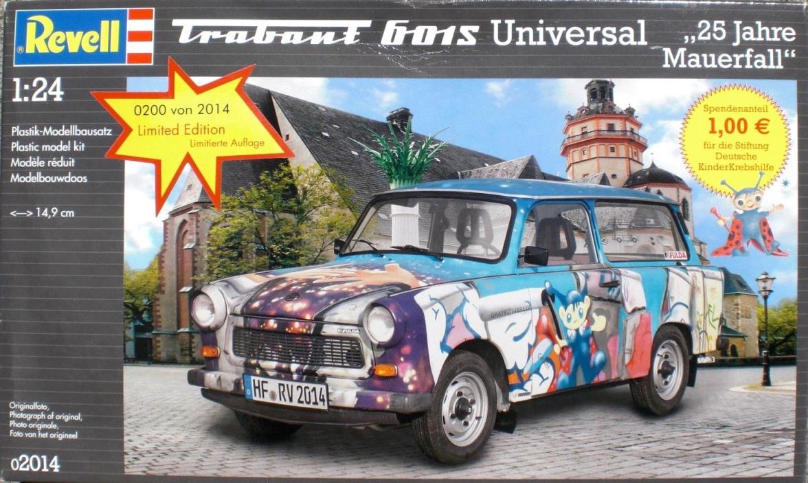 Revell Germany 1:24 TRABANT 601S Universal Ltd Ed 25 yr Fall of Berlin Wall MIB
