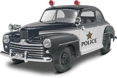 REVELL MONOGRAM 4318 1/25 1948 FORD POLICE COUPE 2 N 1 Model Car Kit FREE SHIP