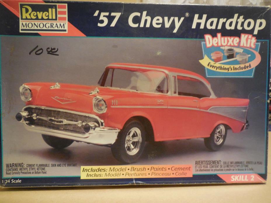 1997 REVELL MONOGRAM '57 CHEVY HARDTOP 1:24 SCALE #85-6641 (PRE-OWNEDFOR PARTS)