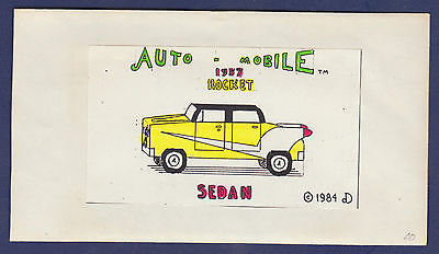 AUTO-MOBILE 1957 ROCKET SEDAN PAPER MODEL KIT (#40 IN EXPERIMENTAL RUN)