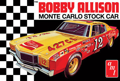 Amt 1064 NASCAR Bobby Allison 1972 Monte Carlo stock car  plastic model kit 1/25