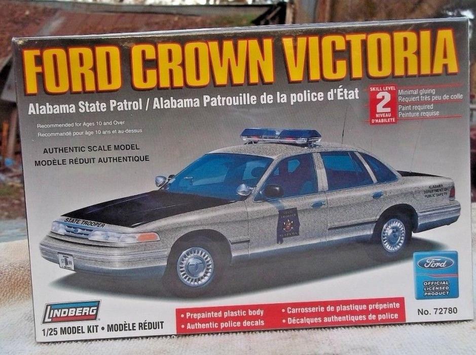 1996 Ford Crown Victoria Alabama State Patrol Car Lindberg 1/25 Scale Kit