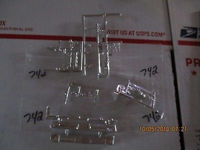 chrome bumpers plus other parts  for your Diorama 1/24/25   Package #742