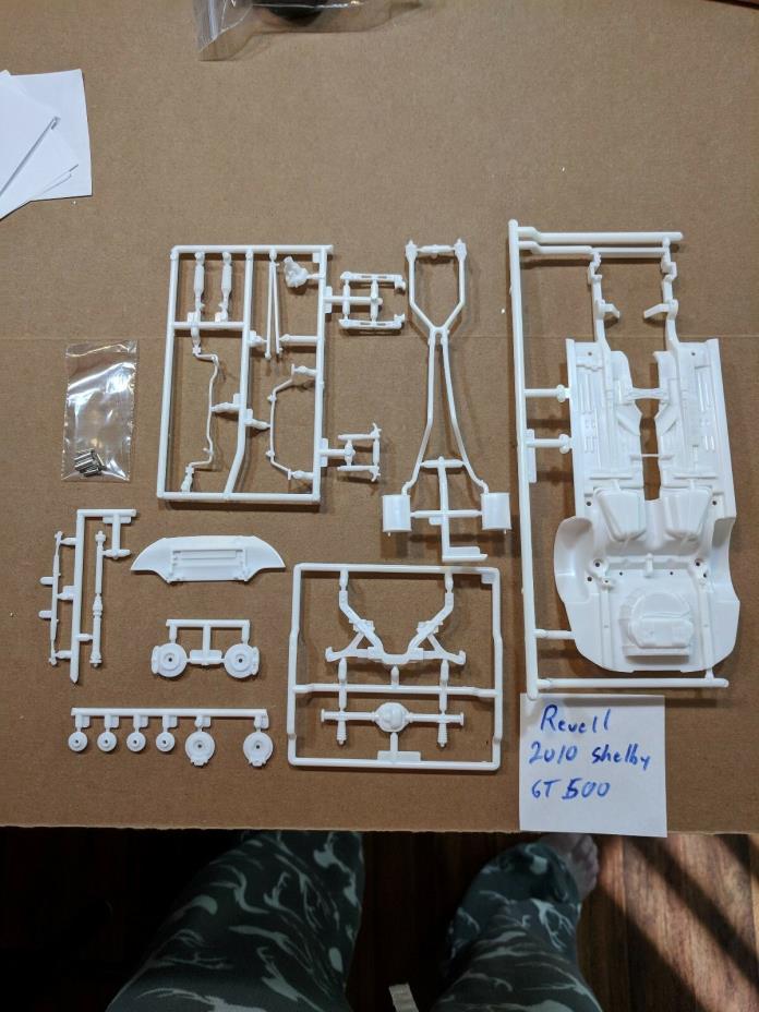REVELL 2010 MUSTANG SHELBY GT 500 CHASSIS UNBUILT!!!!