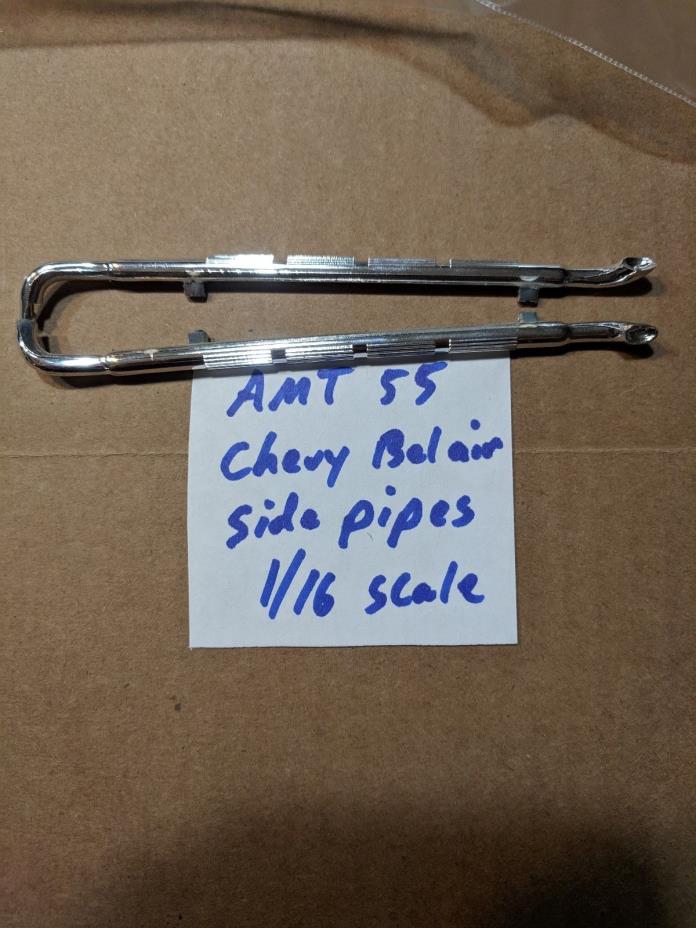 AMT 55 CHEVY BEL AIR SIDE PIPES 1/16TH SCALE