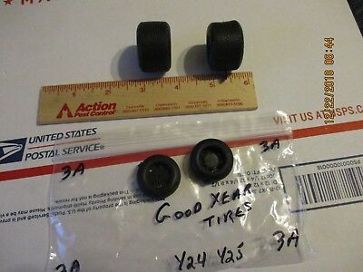Two Very Wide Tires w/Two Small ones  1/24/25 scale (parts only) Package #3A